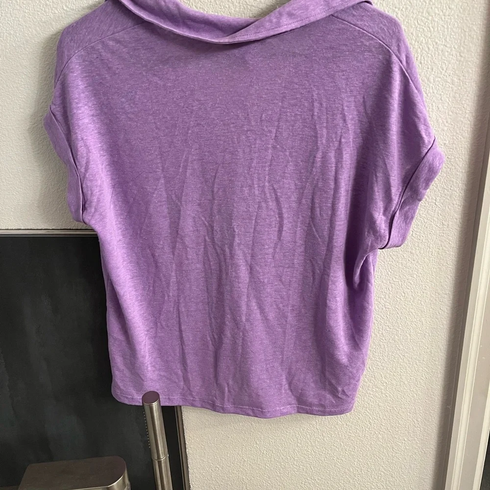 Banana Republic Factory Women's light purple Polo linen blend - Picture 5 of 5